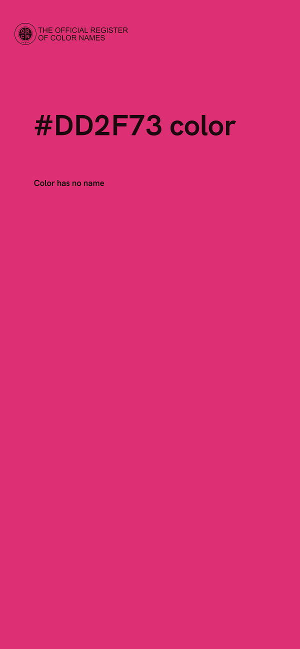 #DD2F73 color image