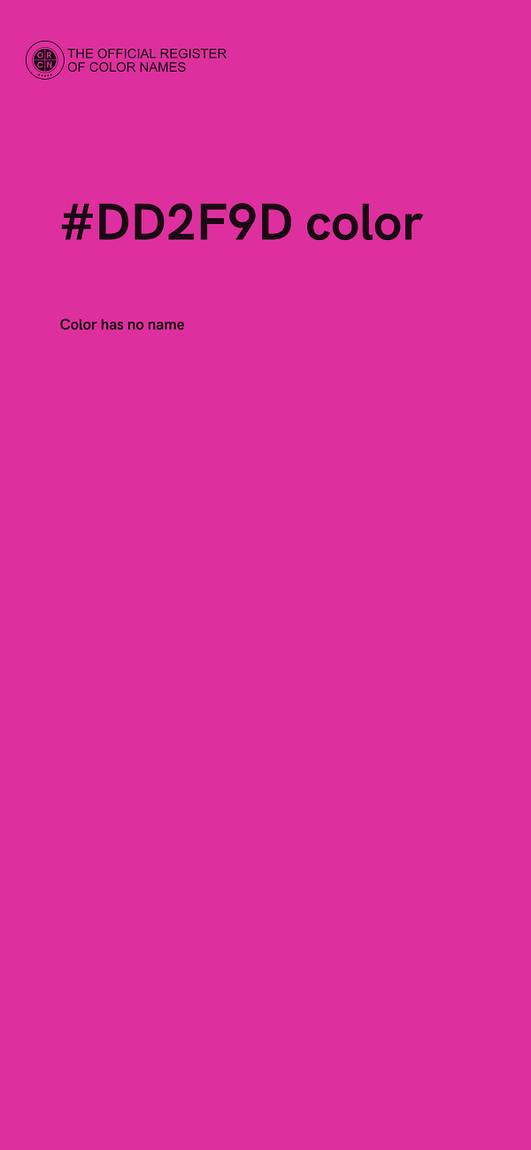 #DD2F9D color image