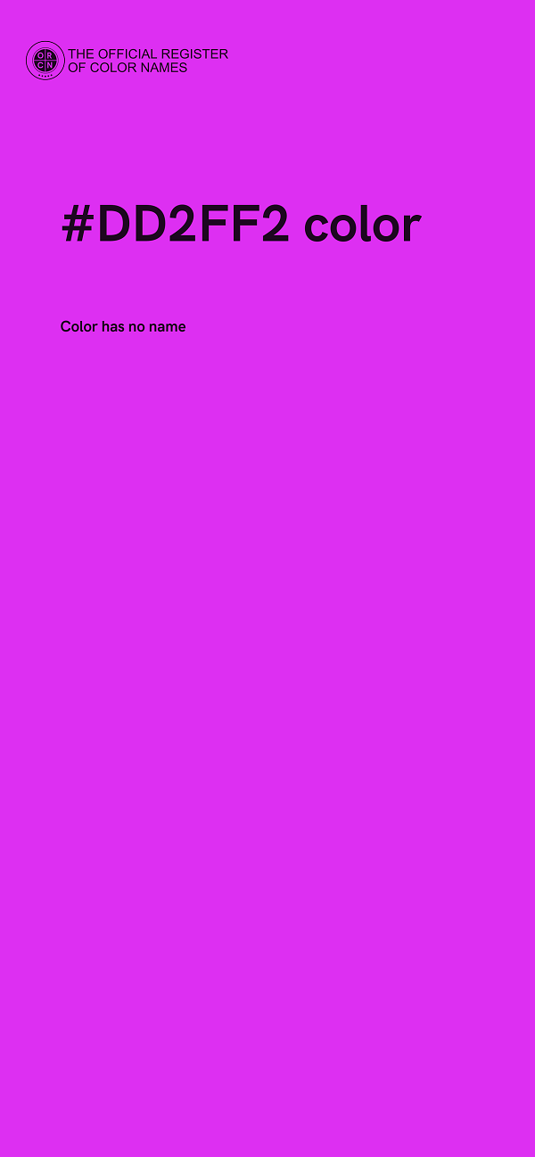 #DD2FF2 color image