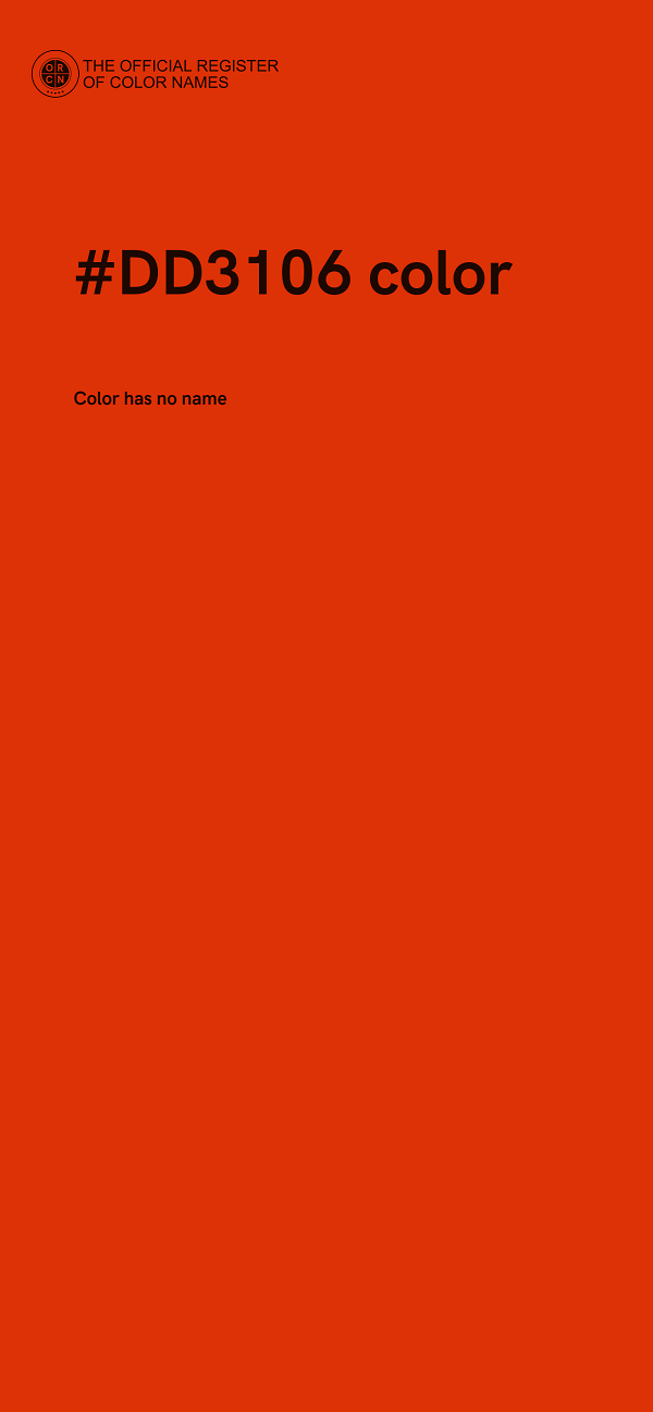 #DD3106 color image