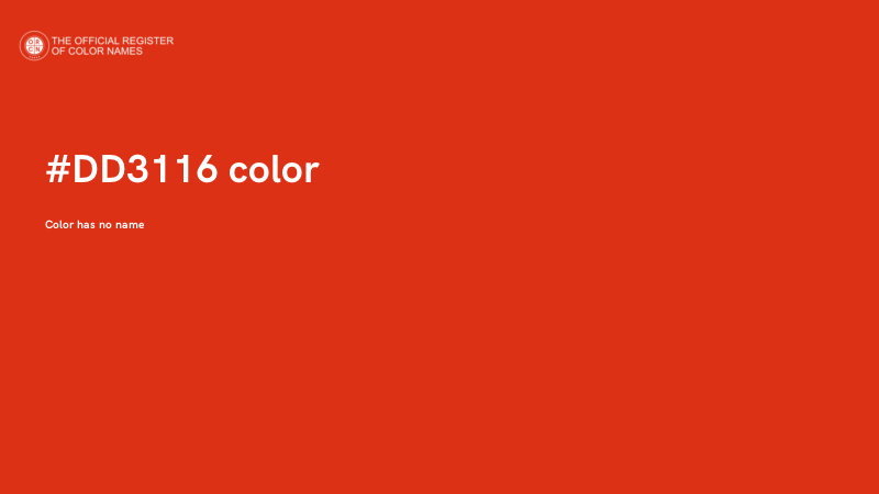 #DD3116 color image