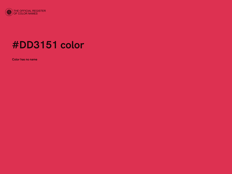 #DD3151 color image