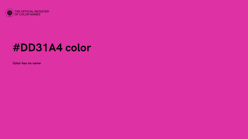 #DD31A4 color image