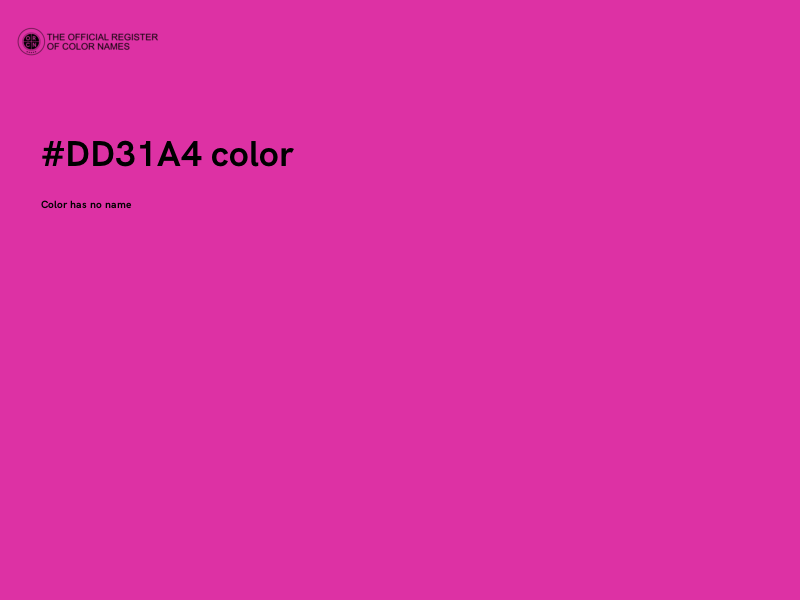 #DD31A4 color image
