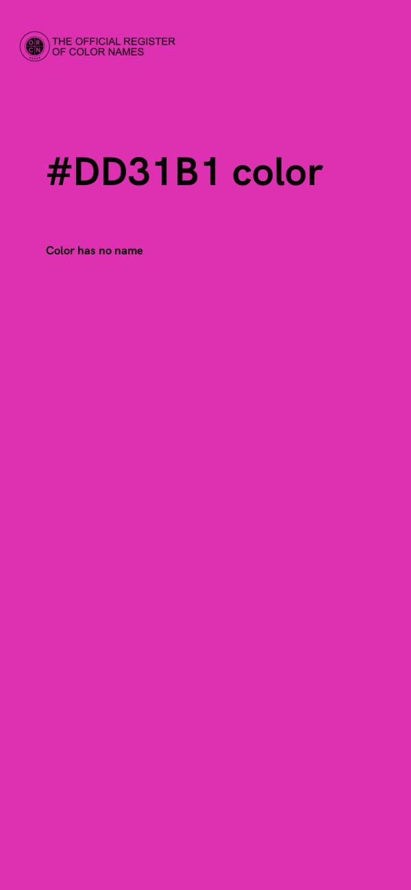 #DD31B1 color image