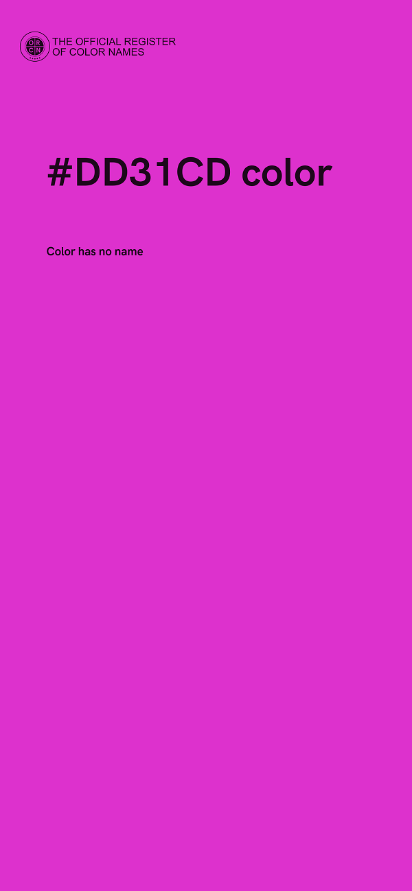 #DD31CD color image