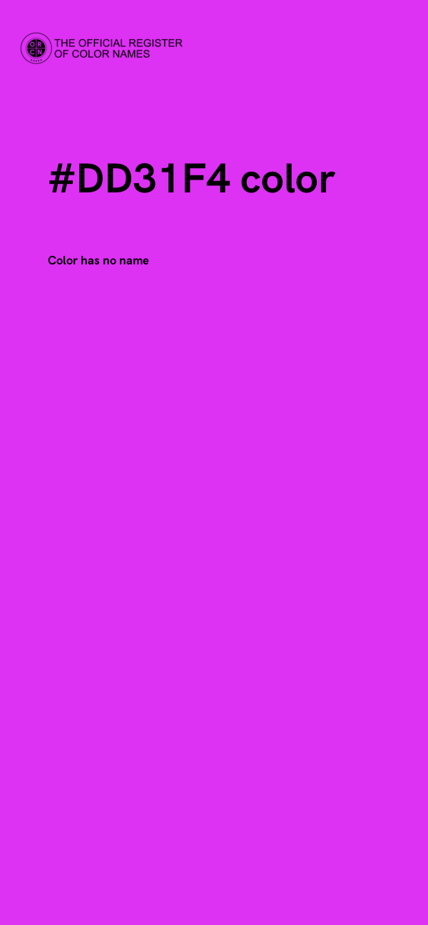 #DD31F4 color image