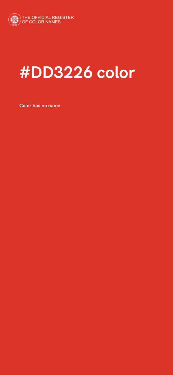 #DD3226 color image