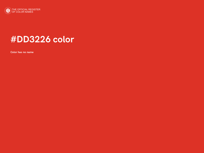 #DD3226 color image