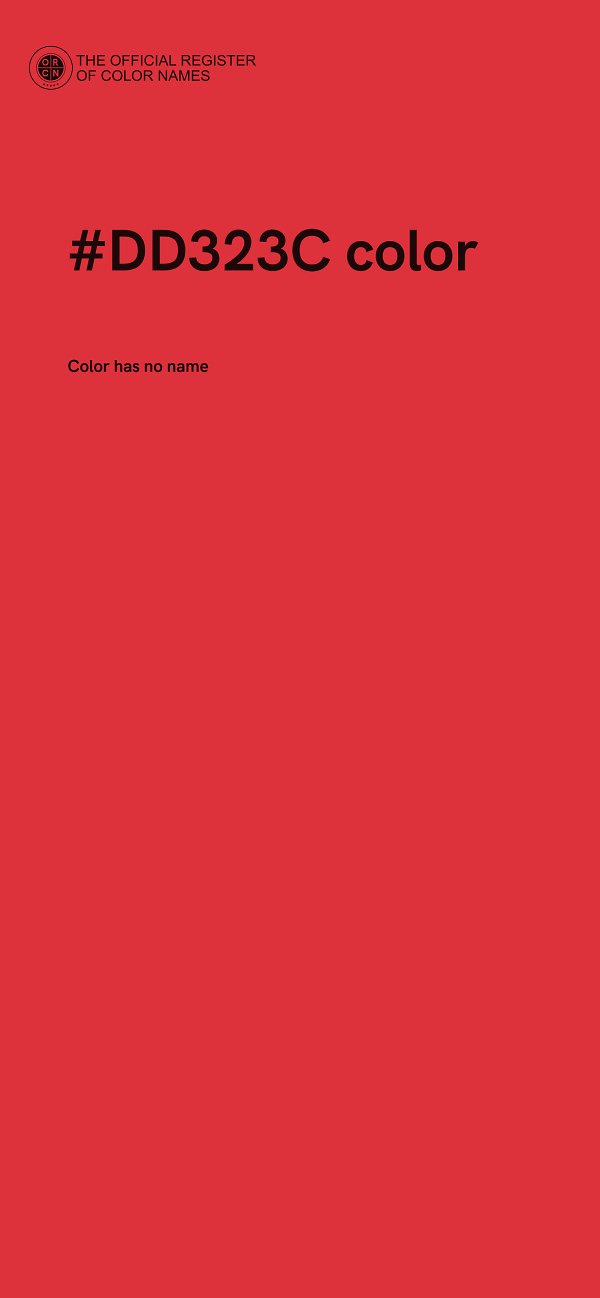 #DD323C color image