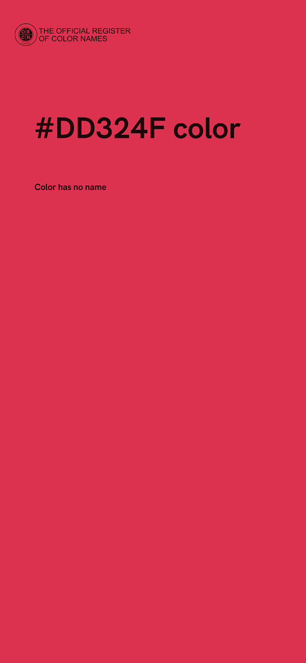 #DD324F color image