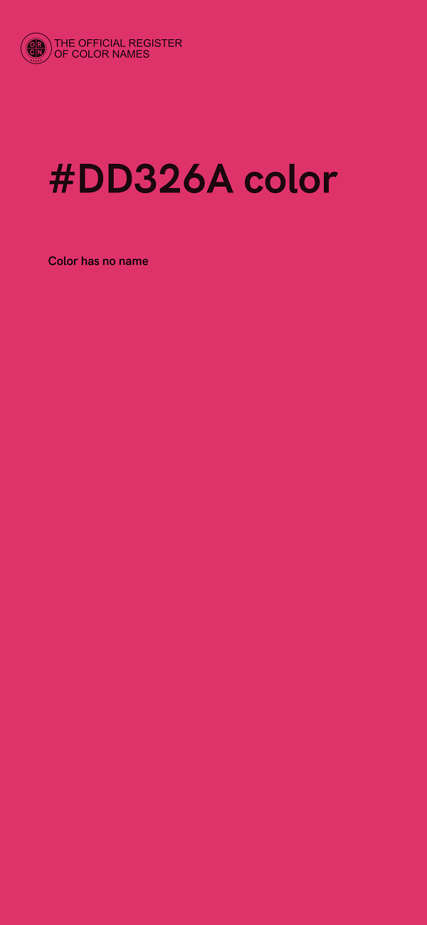 #DD326A color image