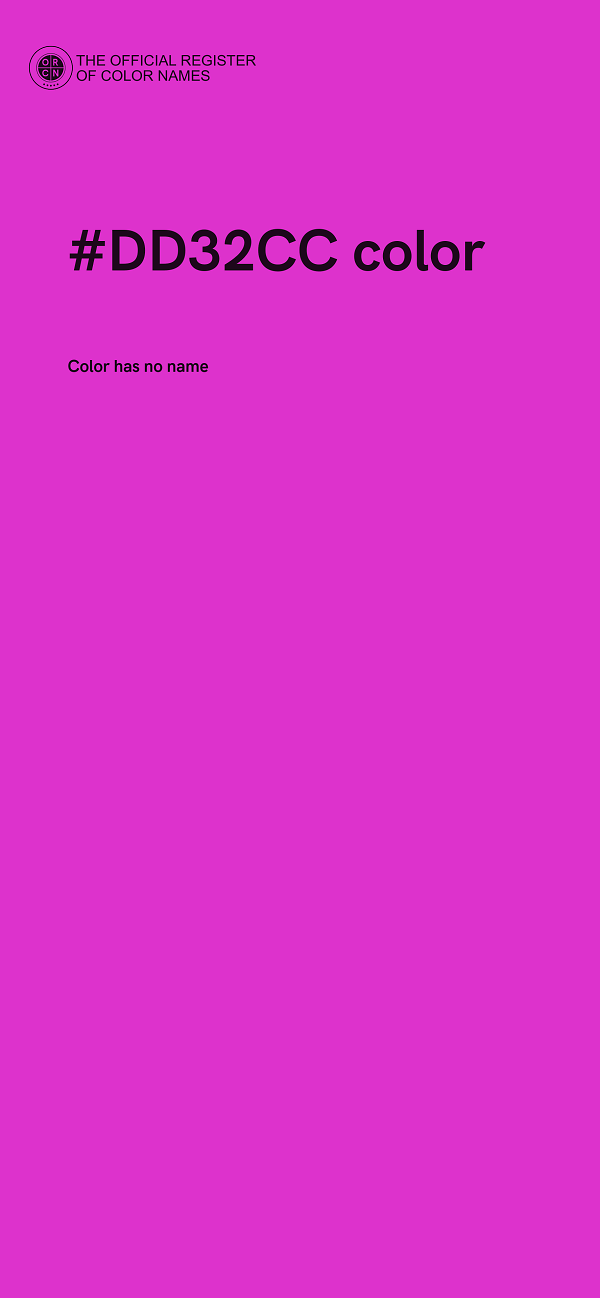 #DD32CC color image