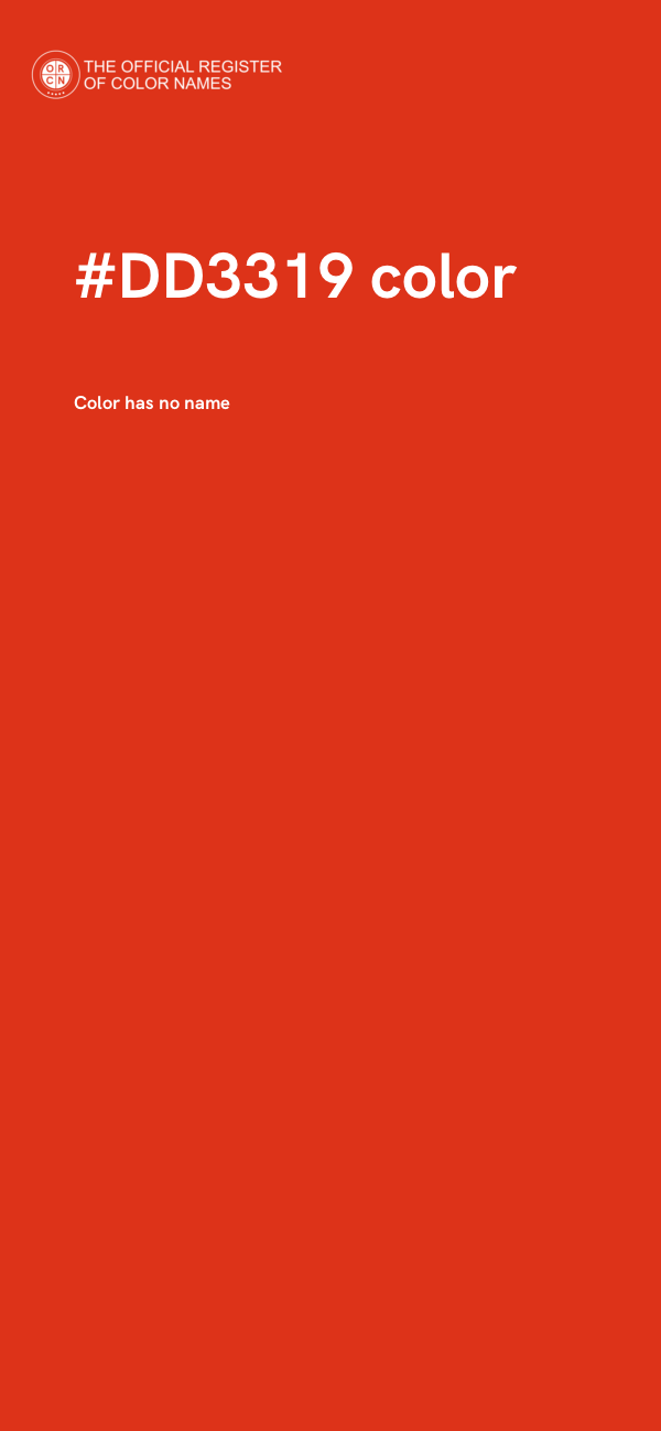 #DD3319 color image