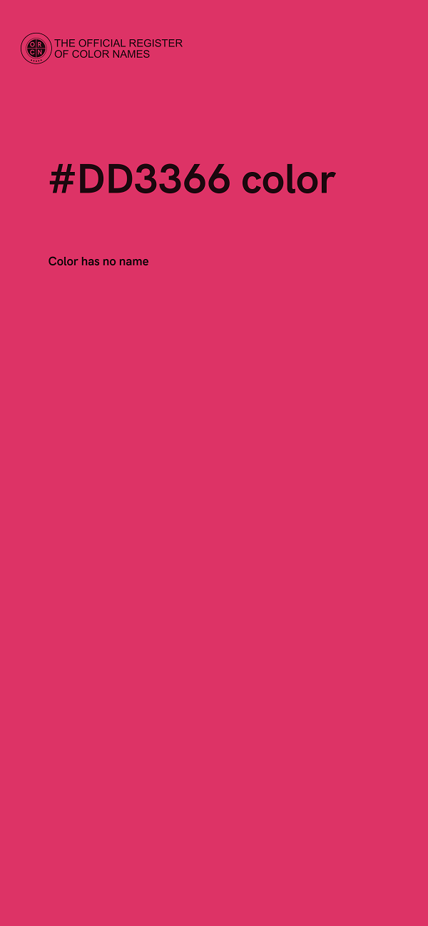 #DD3366 color image