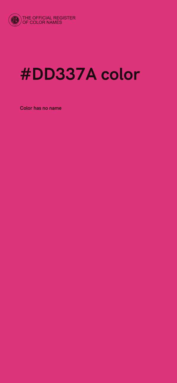 #DD337A color image