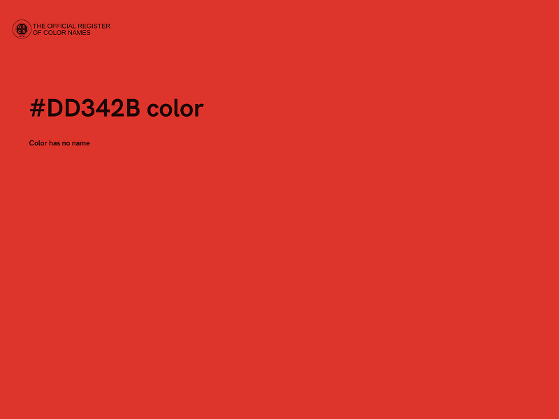 #DD342B color image
