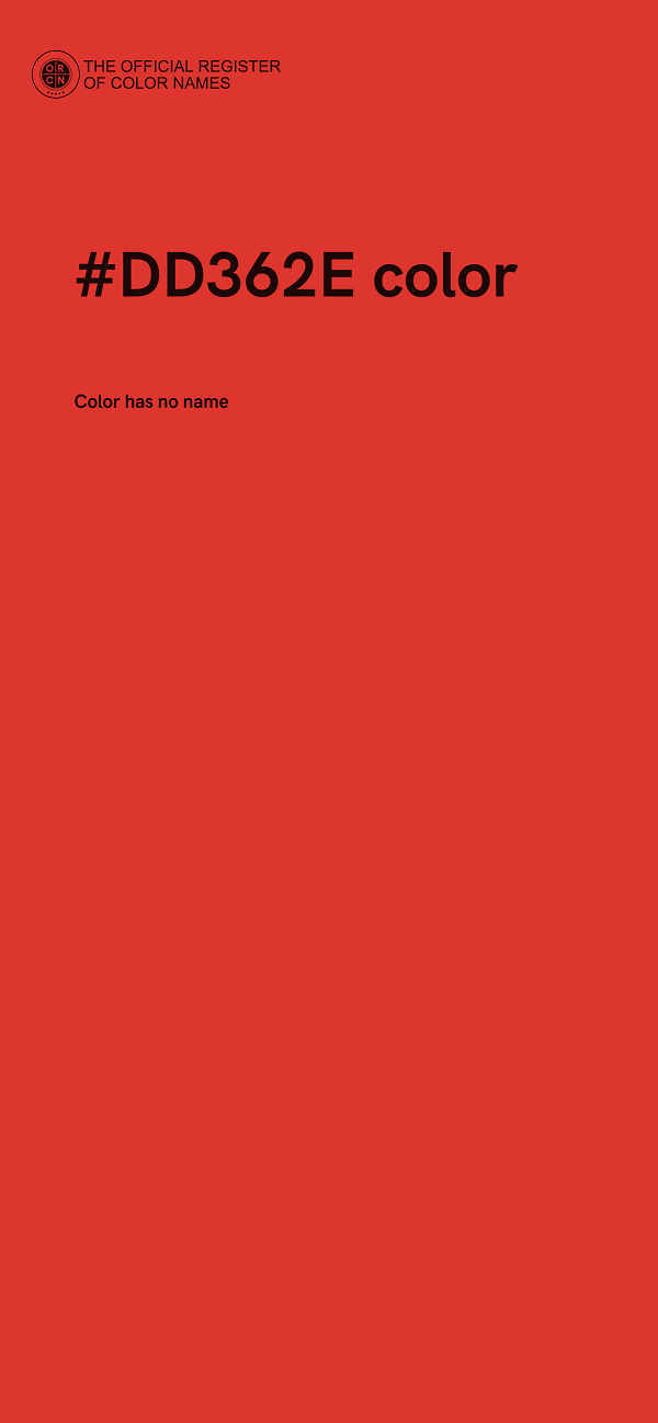 #DD362E color image