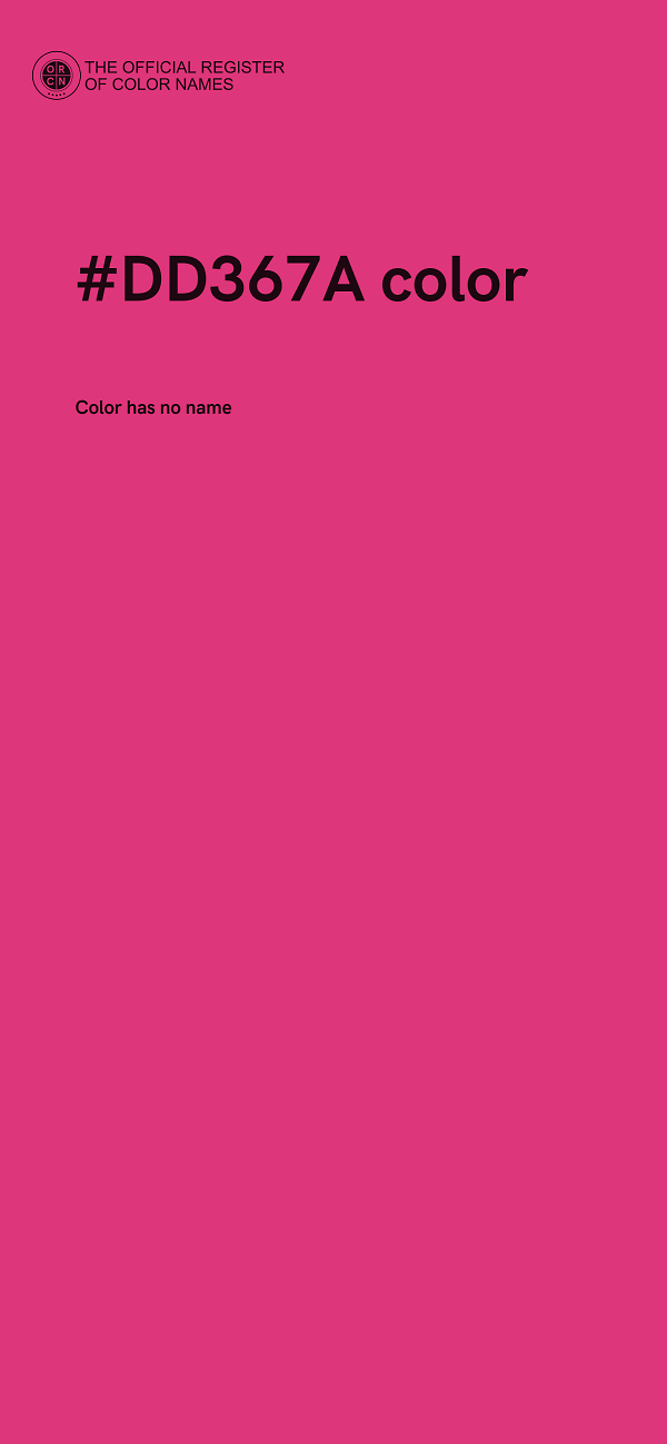 #DD367A color image