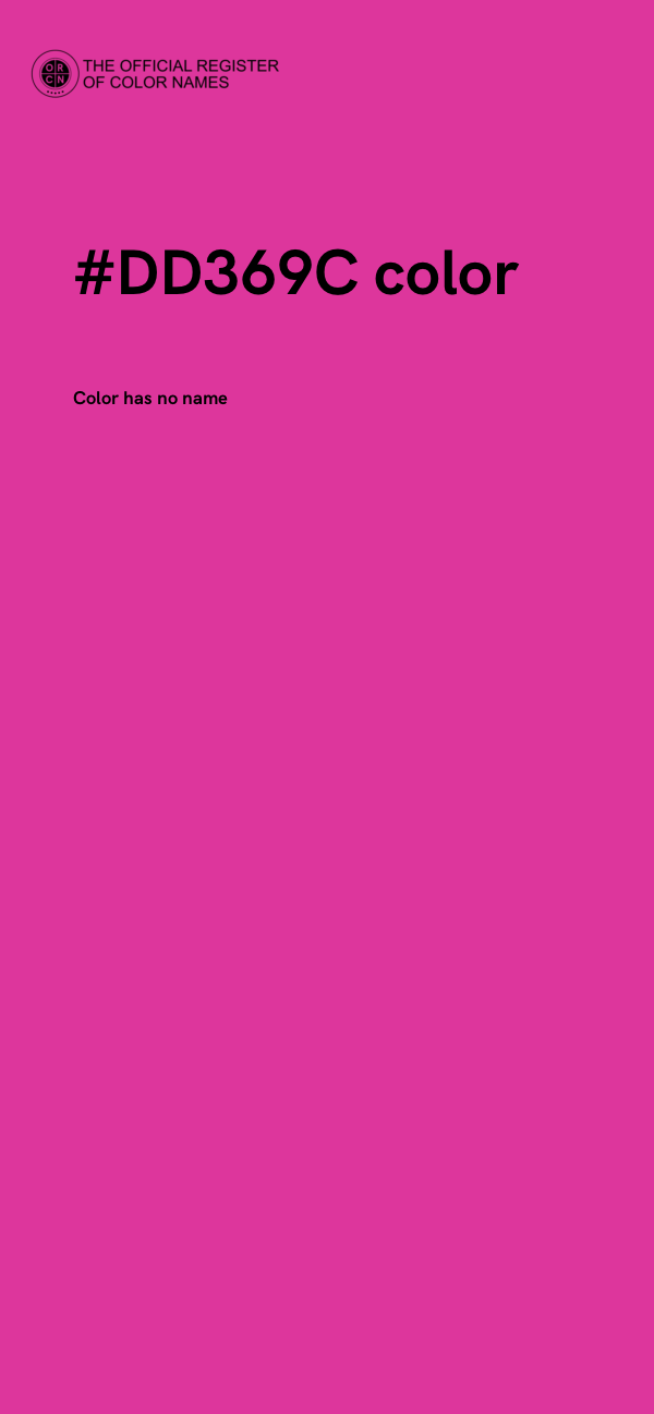 #DD369C color image