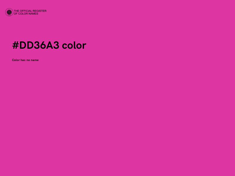 #DD36A3 color image