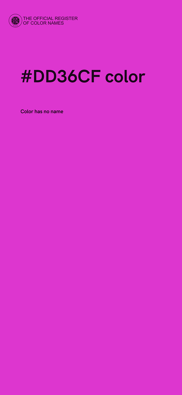 #DD36CF color image