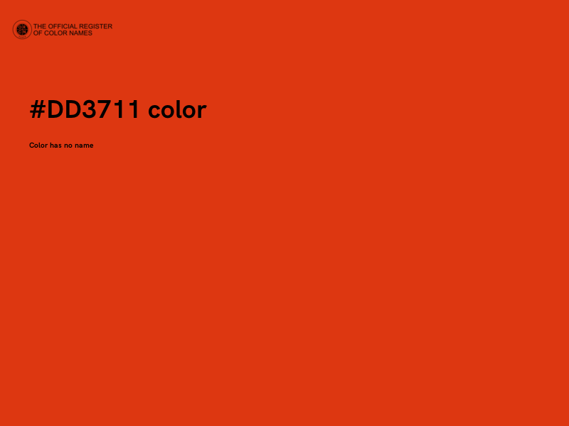 #DD3711 color image