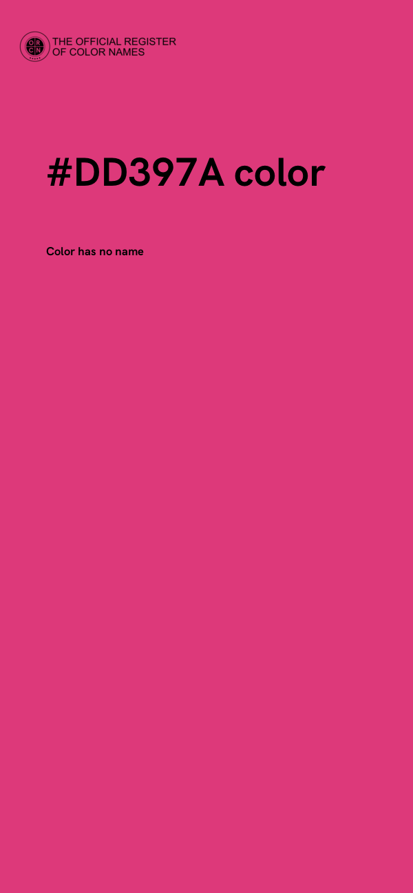 #DD397A color image