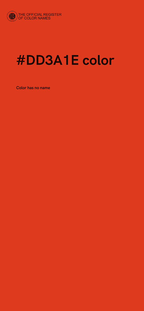 #DD3A1E color image