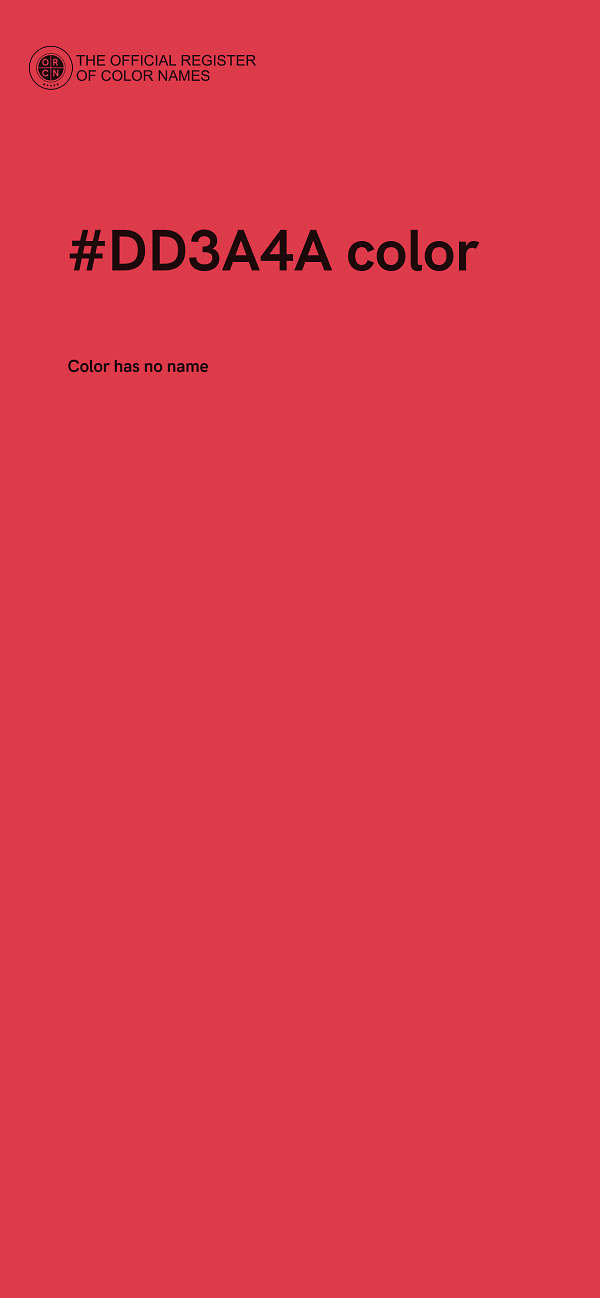 #DD3A4A color image