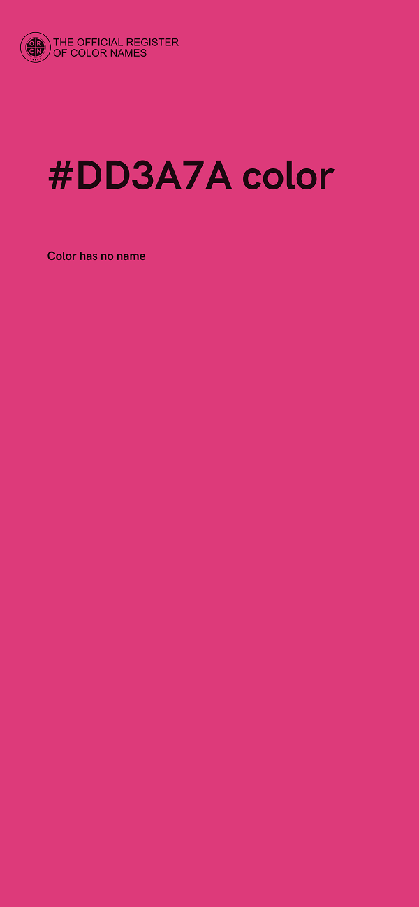 #DD3A7A color image