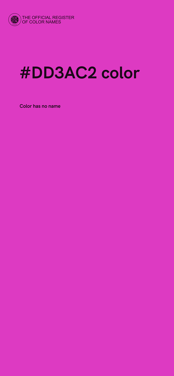 #DD3AC2 color image