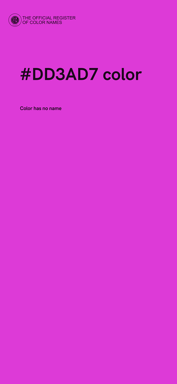 #DD3AD7 color image