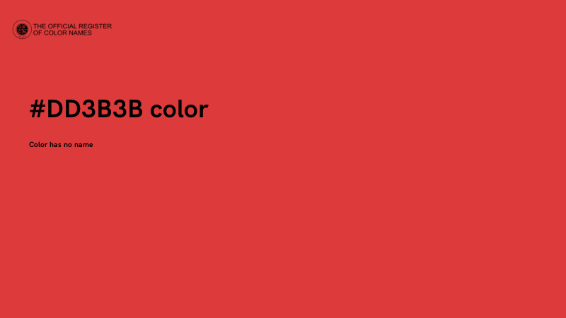 #DD3B3B color image
