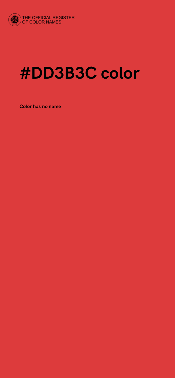 #DD3B3C color image