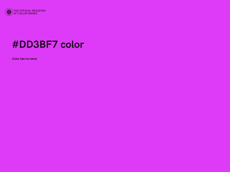 #DD3BF7 color image