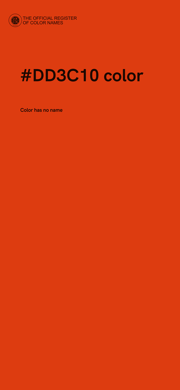 #DD3C10 color image