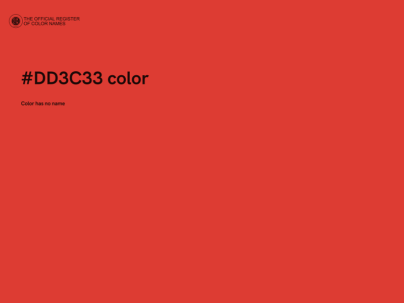 #DD3C33 color image