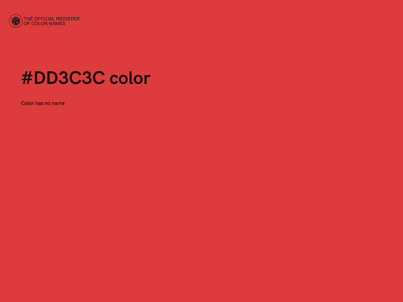 #DD3C3C color image