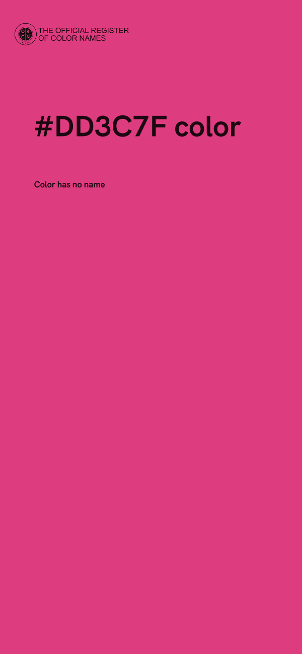 #DD3C7F color image