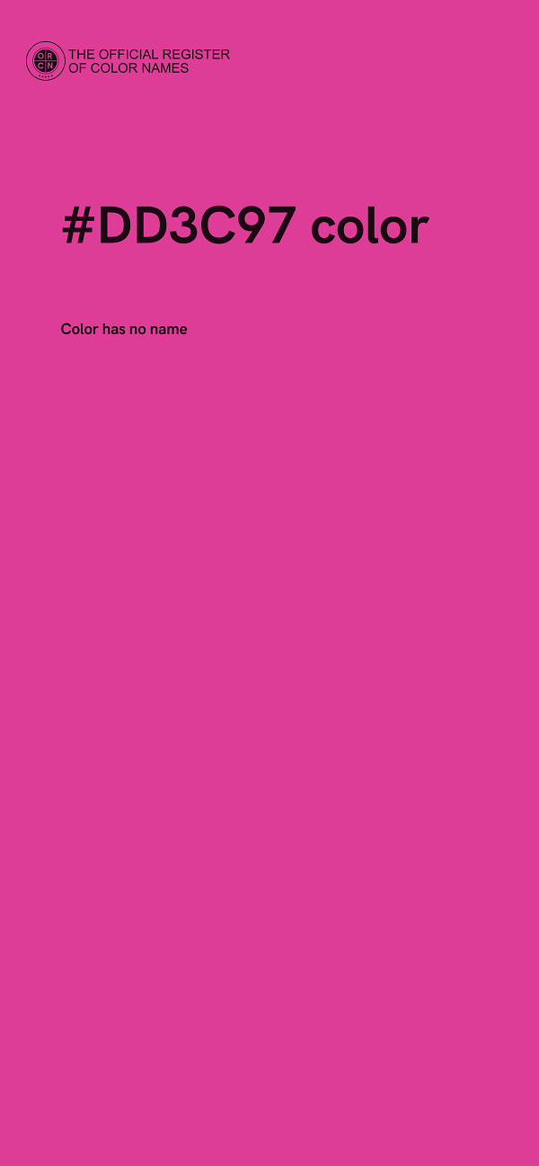 #DD3C97 color image