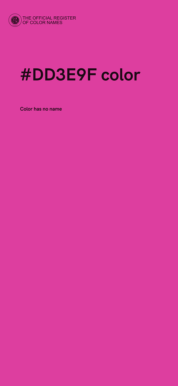 #DD3E9F color image