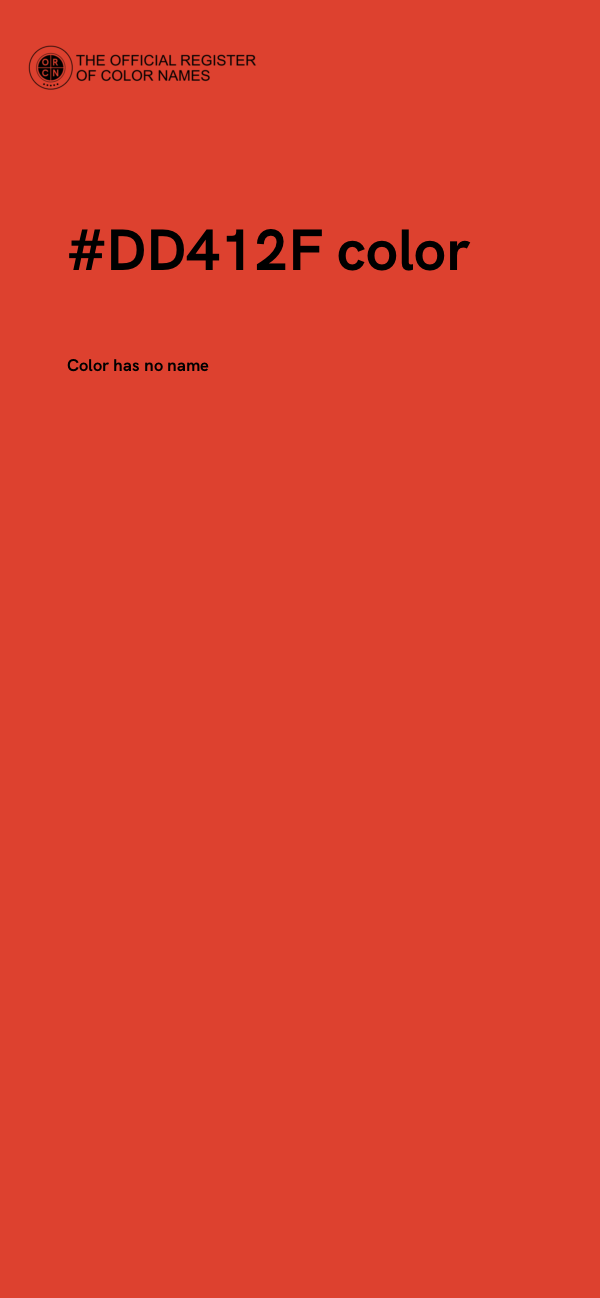 #DD412F color image