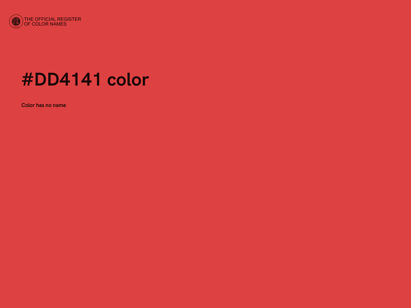 #DD4141 color image