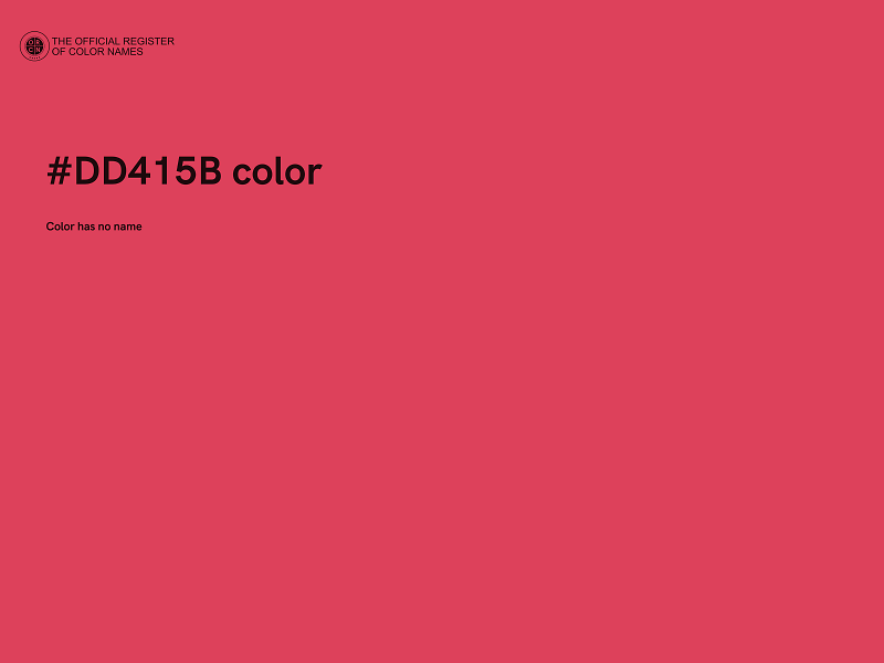 #DD415B color image
