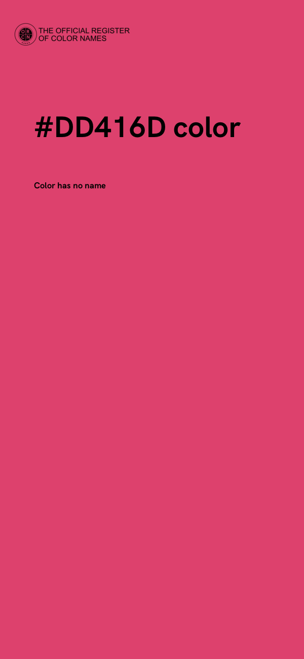 #DD416D color image