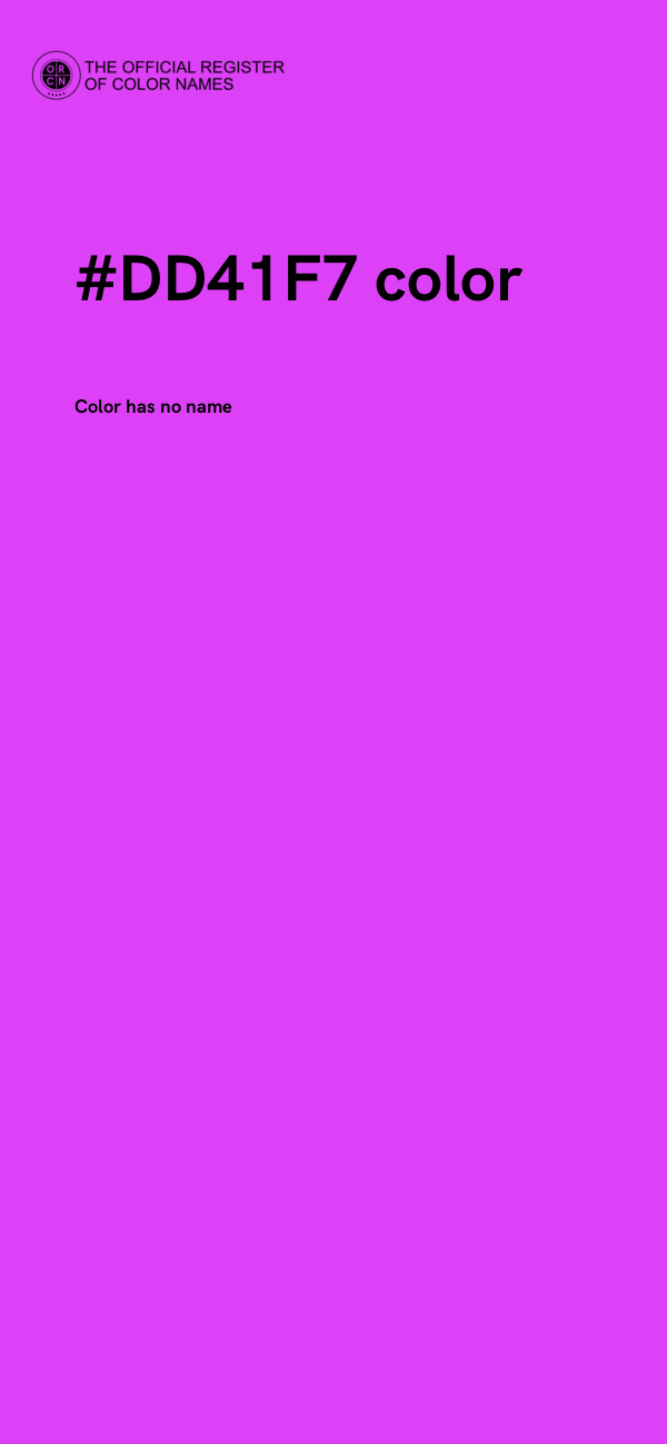 #DD41F7 color image