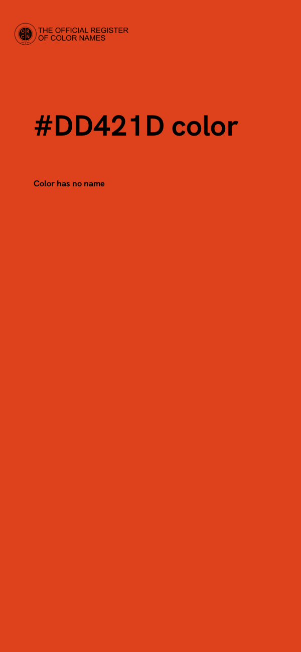 #DD421D color image