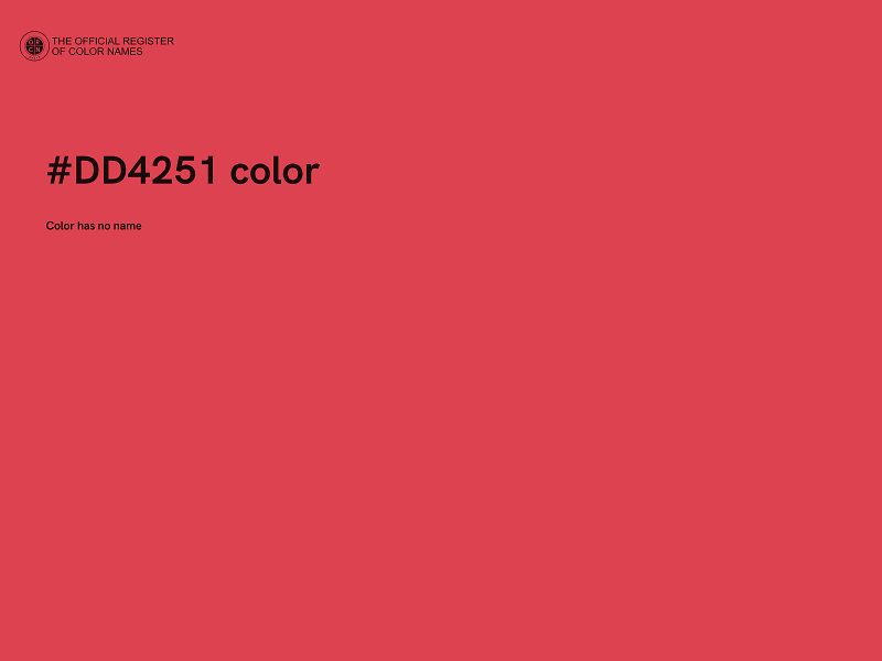 #DD4251 color image