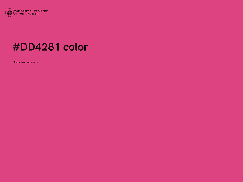 #DD4281 color image